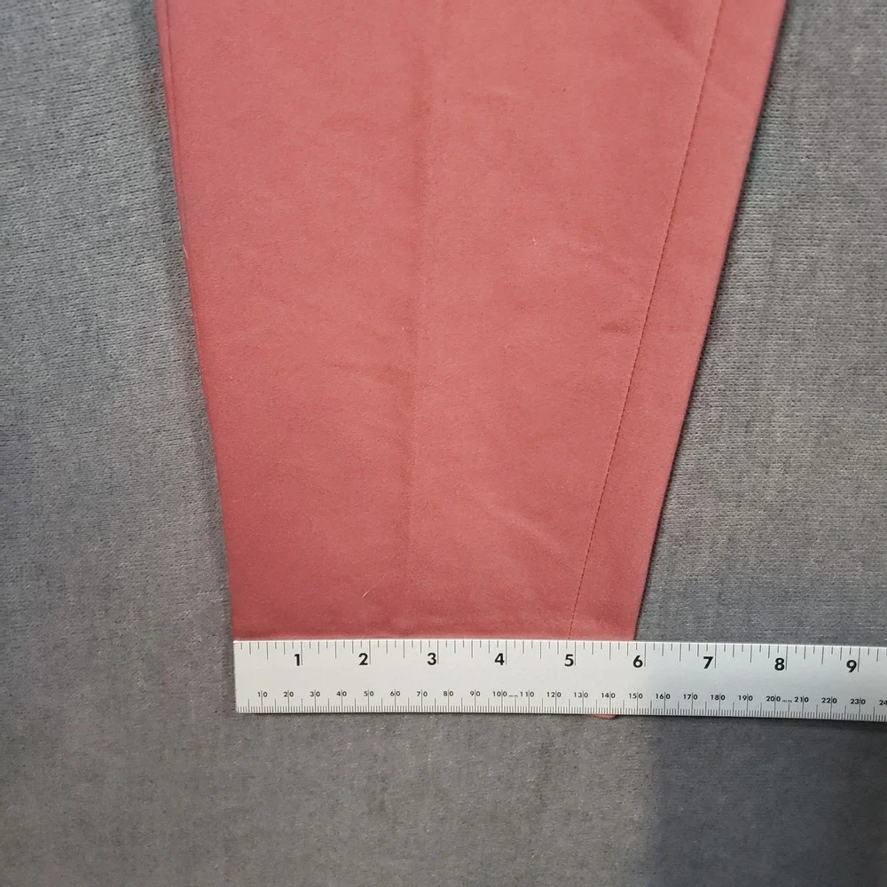 RW&CO Trousers Womens 6 Pink Belted High Rise Tapered Ankle Pants